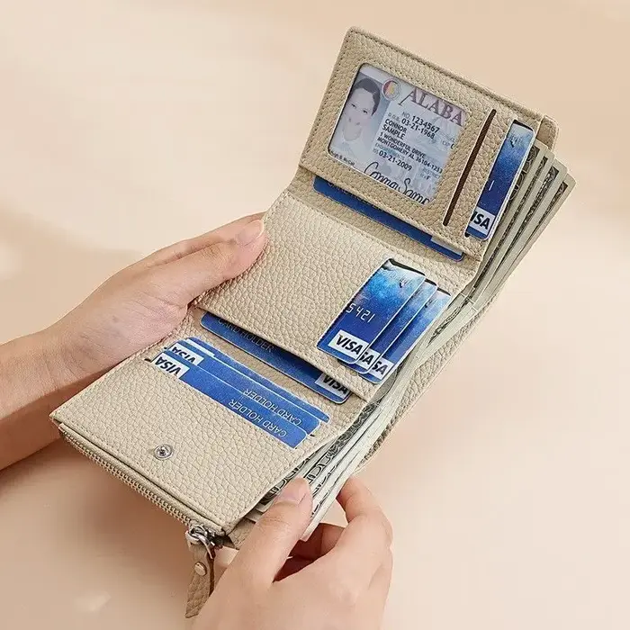 Portefeuille pour femme à trois volets