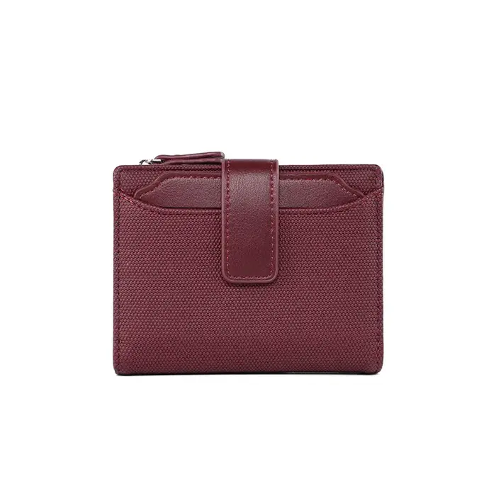 Portefeuille court pliant en cuir PU pour femmes