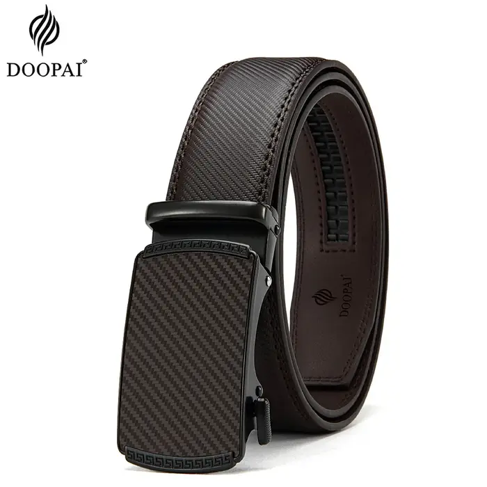 Ceinture en cuir pour hommes, boucle automatique, ceintures en alliage de mode, ceintures de luxe en cuir véritable pour hommes d'affaires, vêtements de luxe de styliste