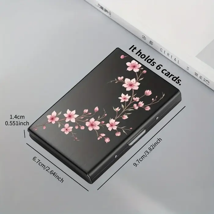 Porte-cartes en acier inoxydable à 6 cartes