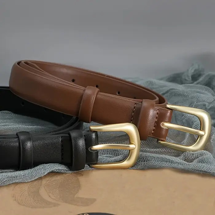 Ceinture simple décorative noire pour femmes