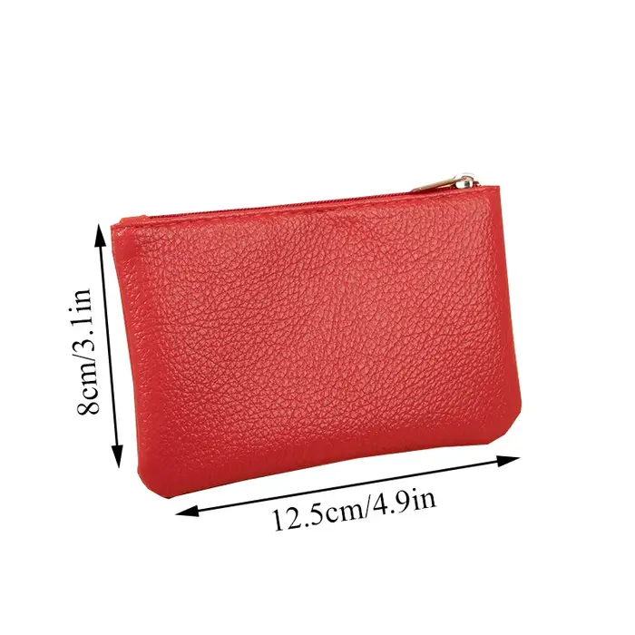 Porte-monnaie rétro en cuir PU pour femme