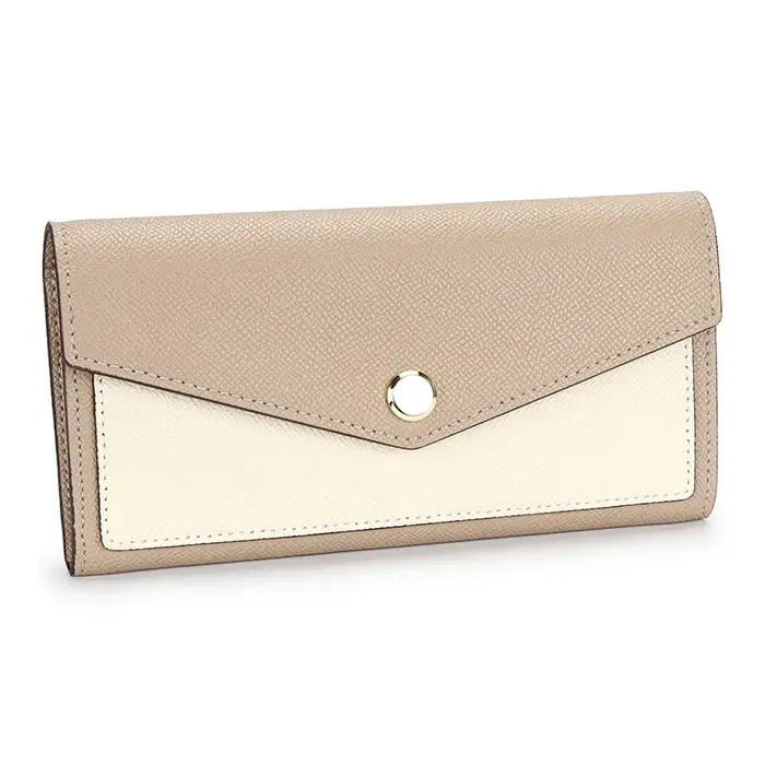 Portefeuille personnalisable en cuir véritable pour femmes