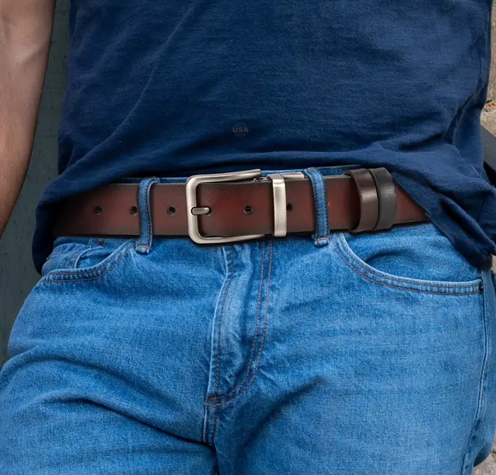 Ceinture en cuir pour hommes