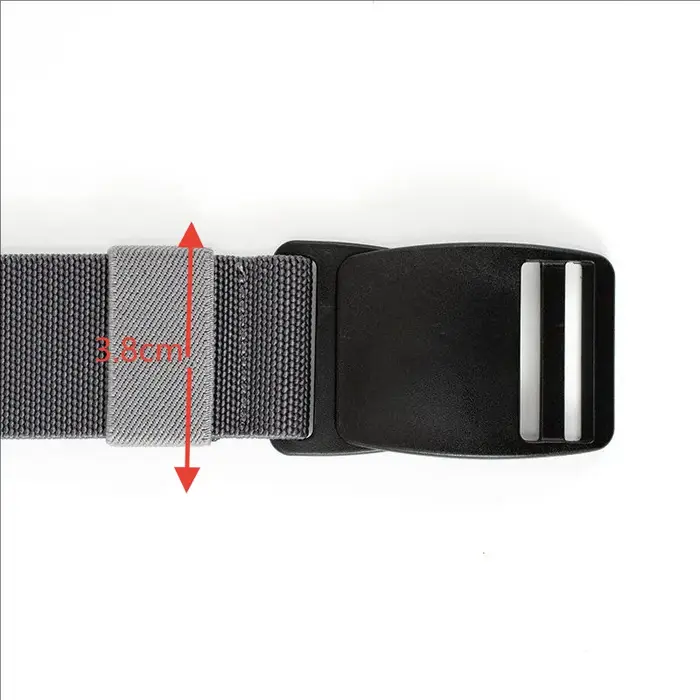Ceinture élastique tactique pour homme, pantalon de haute qualité, ceinture d'extérieur multifonctionnelle en toile avec boucle en plastique, DT107