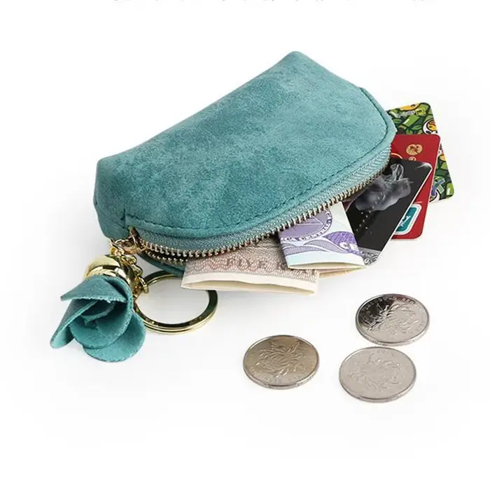 Mini portefeuille en cuir PU pour femmes