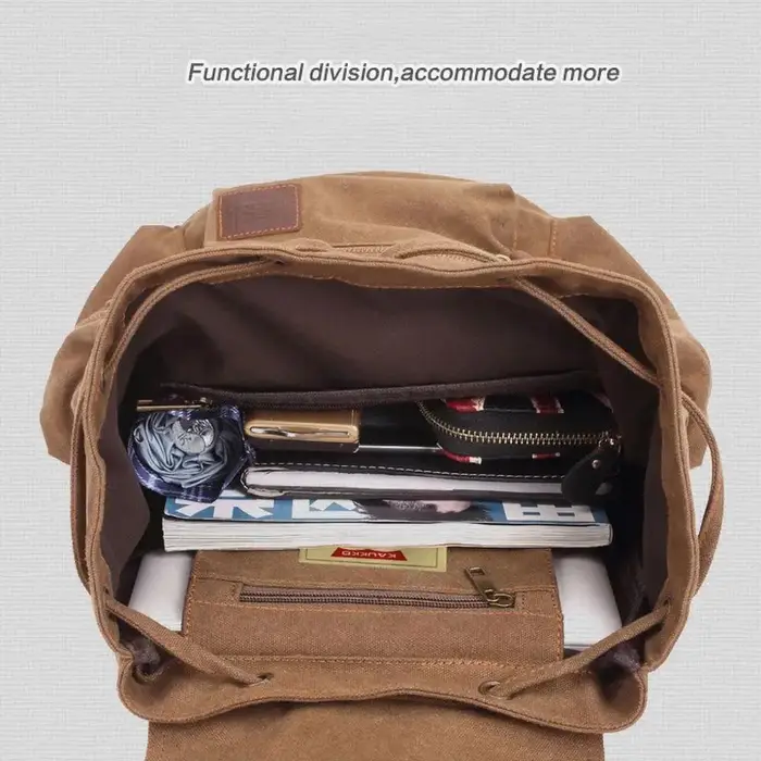 Sacs à dos en toile vintage hommes et femmes sacs voyage étudiants décontracté pour randonnée voyage