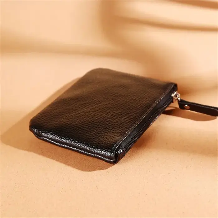 Porte-monnaie motif Litchi en cuir PU pour femme