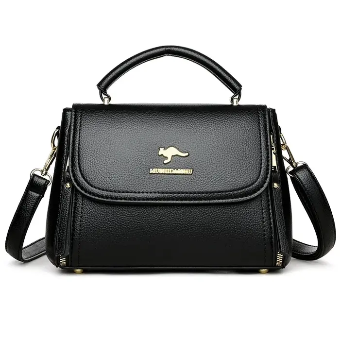 Sacs à poignée supérieure en cuir souple pour femmes, design de luxe, sacs messagers initiés, sacs à