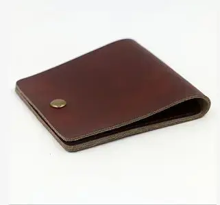 Portefeuille en cuir de vachette pour hommes et femmes