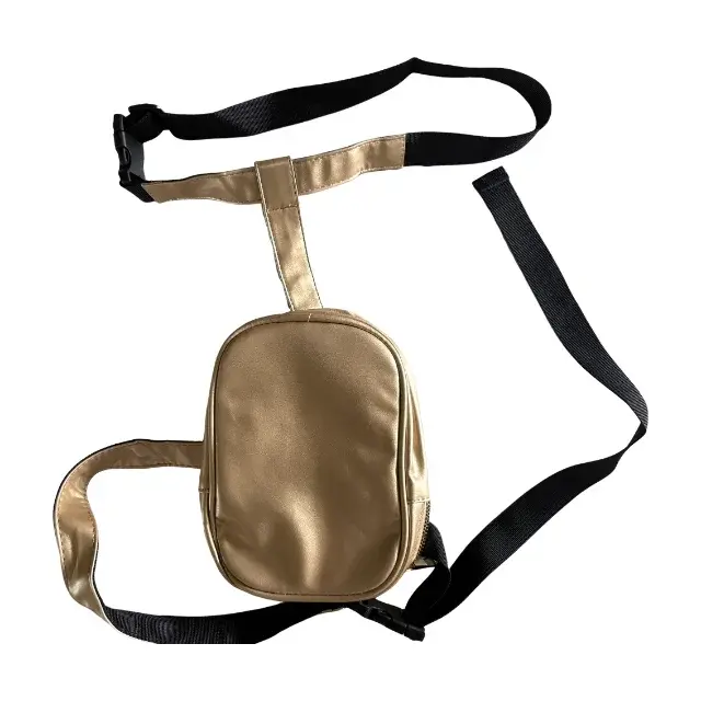 Tendance élégant noir femmes taille jambe ceinture en cuir Cool fille sac Fanny Pack pour randonnée en plein air moto