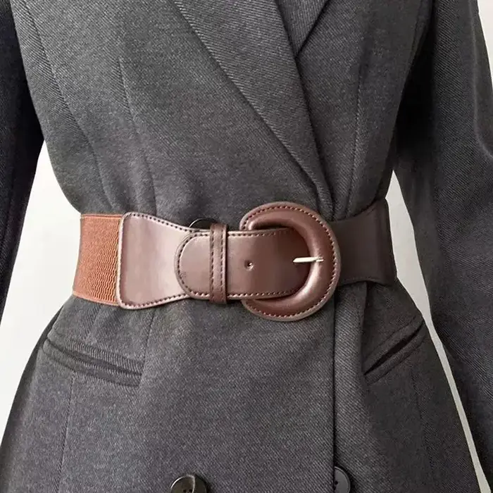Ceinture pour femmes européennes et américaines-mode décorative manteau polyvalent costume