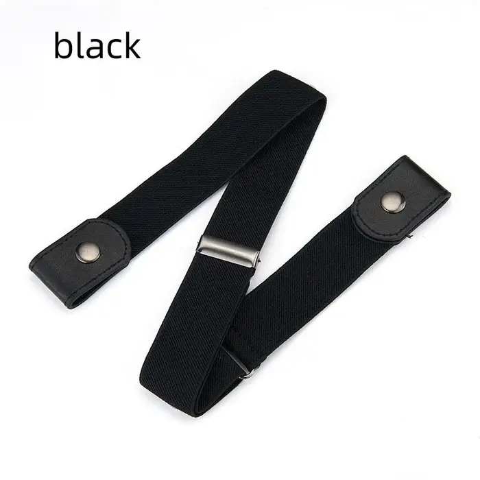 Ceinture élastique extensible réglable sans boucle, 2/1 pièce, ceintures invisibles pour femmes et h