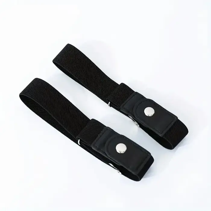 2 pièces/ensemble sans boucle ceinture élastique pour femmes hommes unisexe