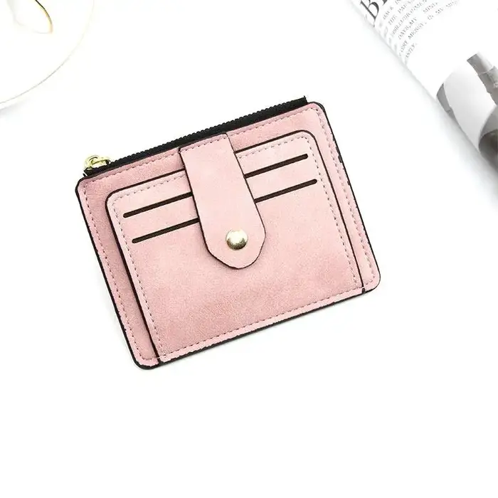 Petit portefeuille de luxe en cuir pour hommes et femmes