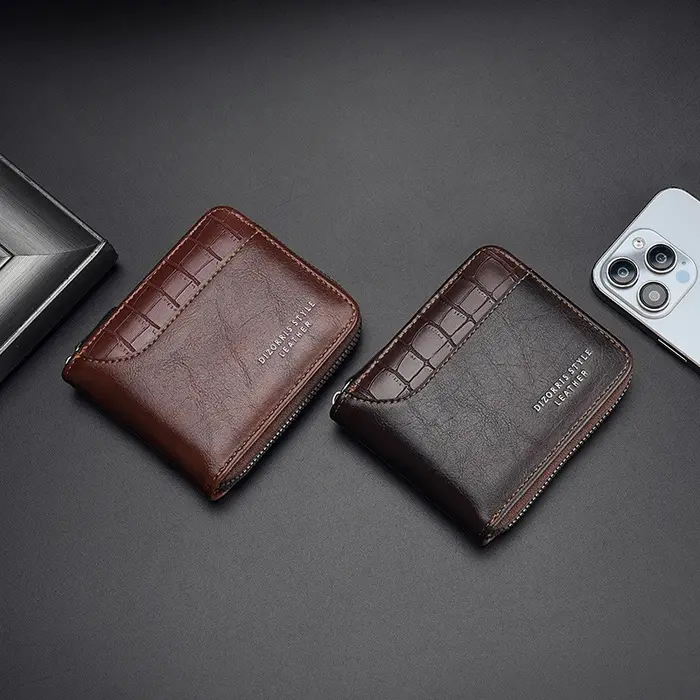 Portefeuille en cuir pour hommes