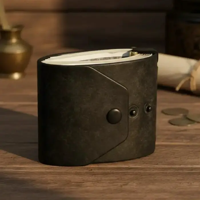 Porte-monnaie à accès rapide — Portefeuille en cuir PU / Porte-billets — Clip organisateur