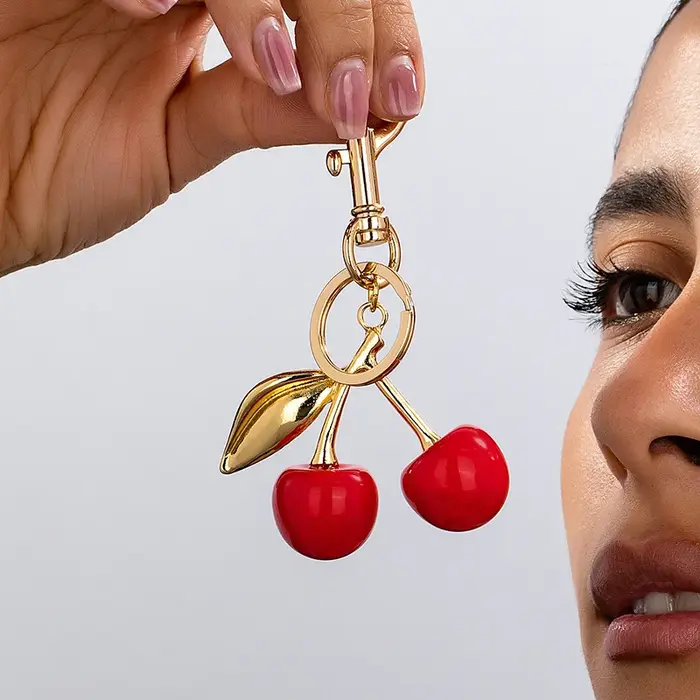 Porte-clés cerise