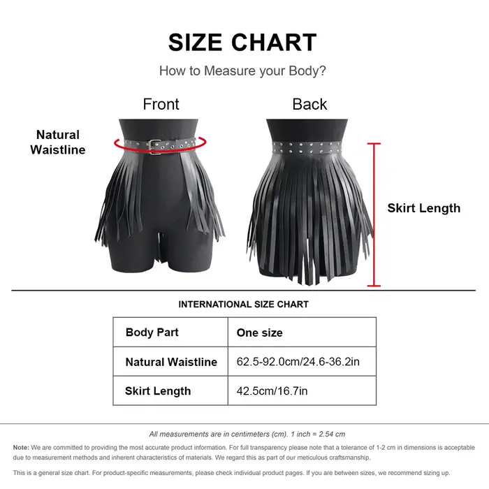 Ceinture en cuir à franges pour femmes