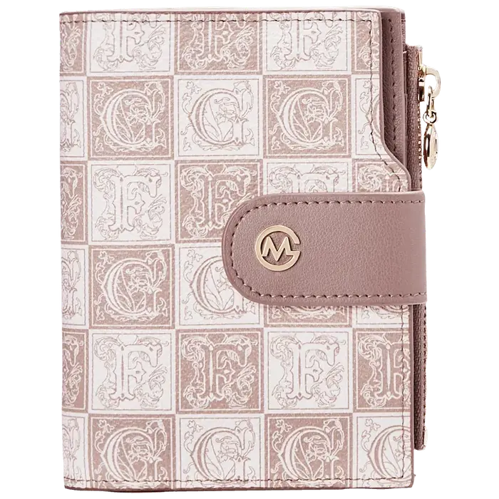GOLF-Petit portefeuille rose avec fermeture éclair pour femme, porte-cartes de luxe, porte-monnaie c