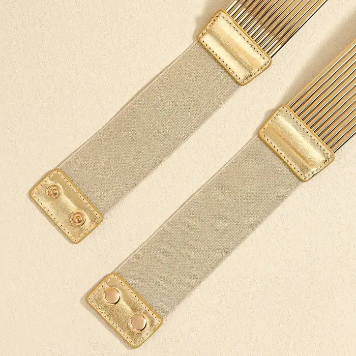 Ceinture de taille dorée pour femme