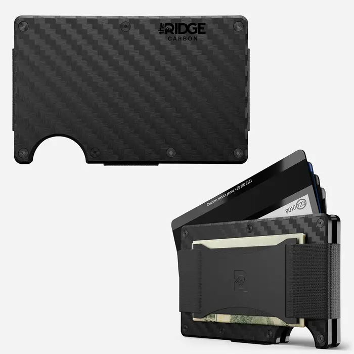 The Ridge Wallet pour hommes – Portefeuilles de poche avant protégés par RFID