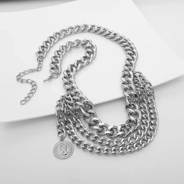 Gland or chaîne ceinture pour femmes robes marque de créateur de luxe Punk frange argent taille ceintures femme métal