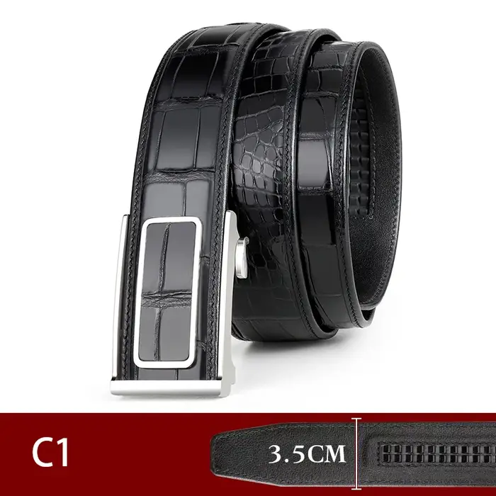 Ceintures Crocodile véritable pour hommes Alligator en cuir