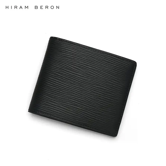 Hiram Beron – portefeuille à deux volets pour hommes, nom personnalisé, Style robe en cuir EPI, produits de luxe, cadeau pour ami, livraison directe