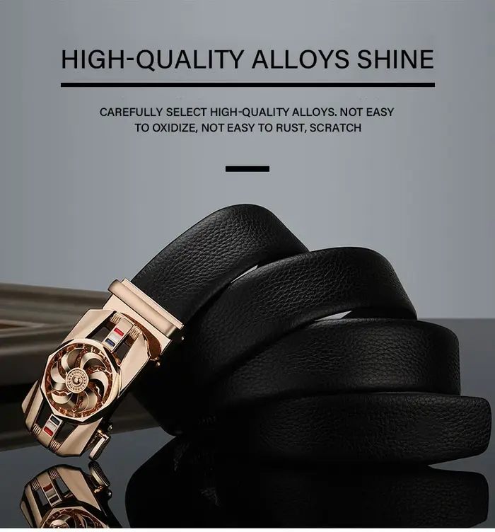 Matériel De ceinture pour hommes boucle rotative en métal