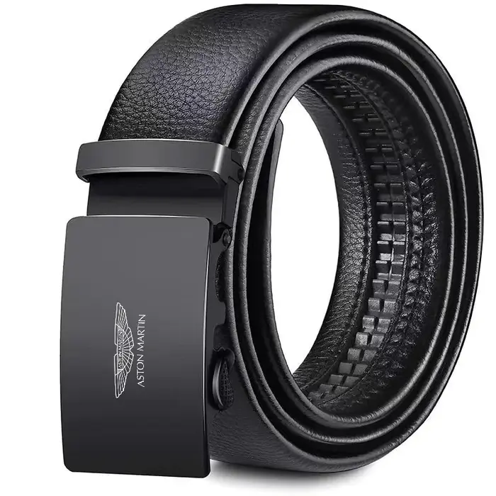 Ceinture en cuir souple avec boucle pour hommes, ceinture de taille décontractée pour affaires, pour