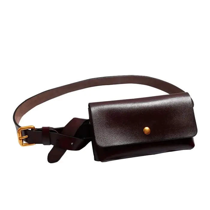 Nouvelle Sacoche de Ceinture en Cuir Véritable pour Femme – Sac Poitrine de Luxe d'Été