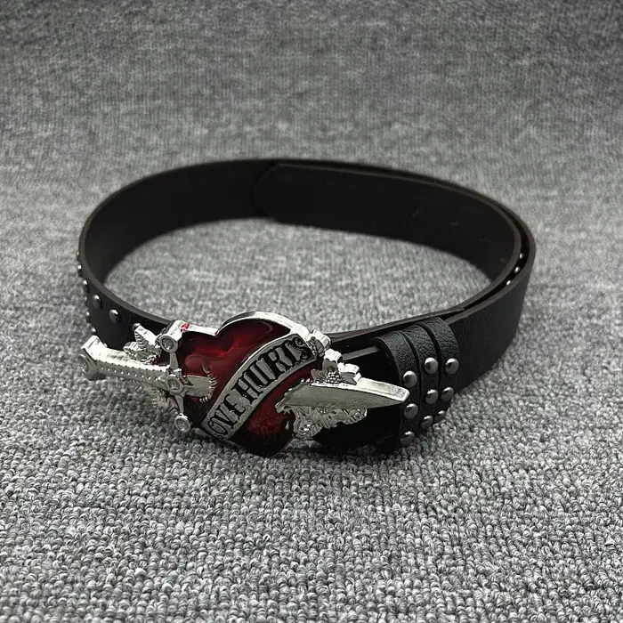 Ceinture de style Y2K pour femmes, accessoire de mode rétro streetwear avec design réglable pour jea