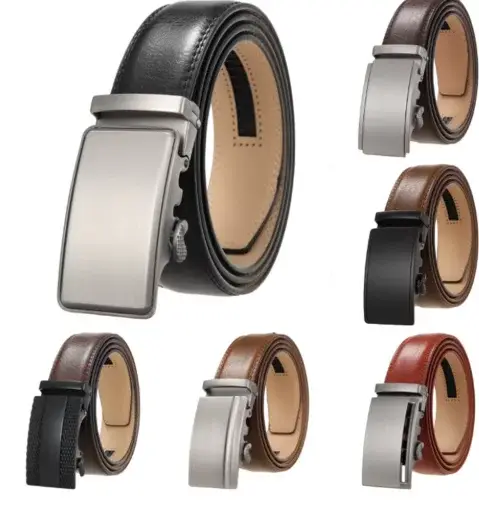 Ceinture en cuir véritable pour hommes