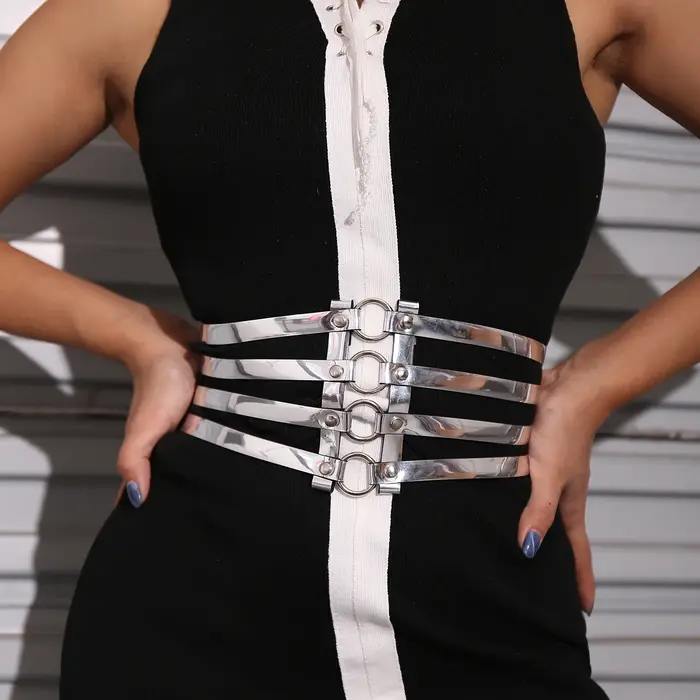 Ceinture extensible dorée pour femmes
