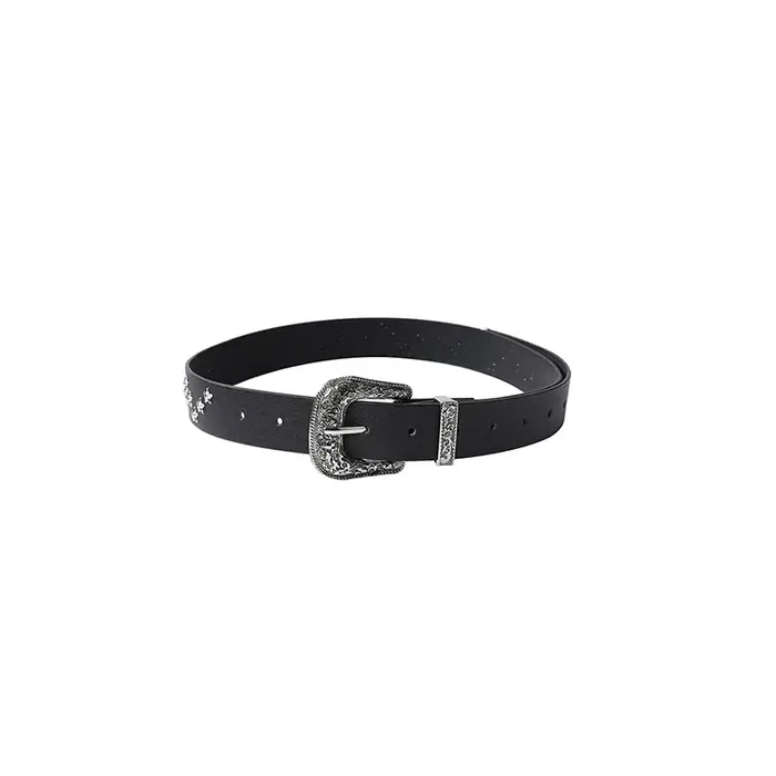 ELFSACK Ceinture étoile 3D vintage en métal massif pour femme
