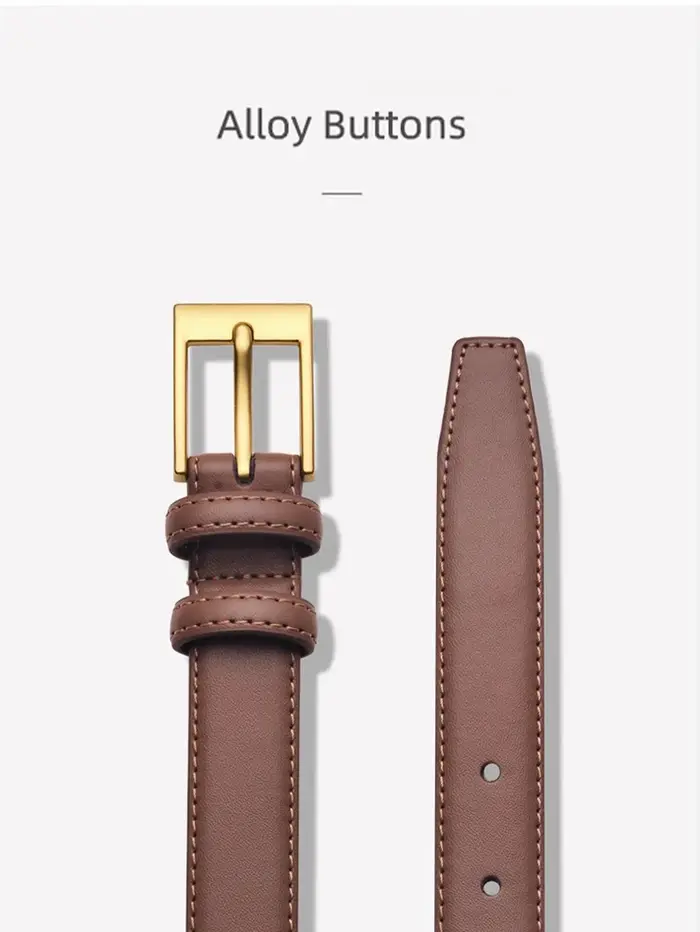 Ceinture pour femmes, ceinture à boucle à ardillon de haute qualité