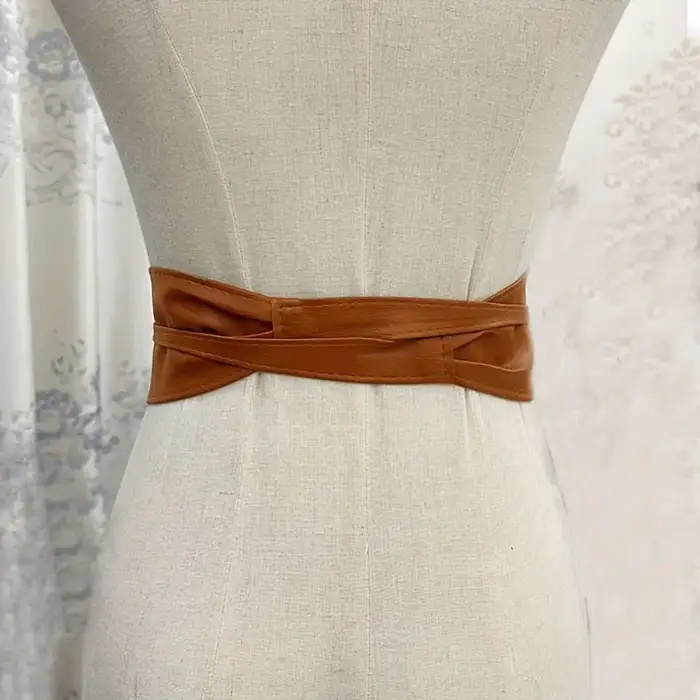 Ceinture en dentelle avec nœud pour femmes
