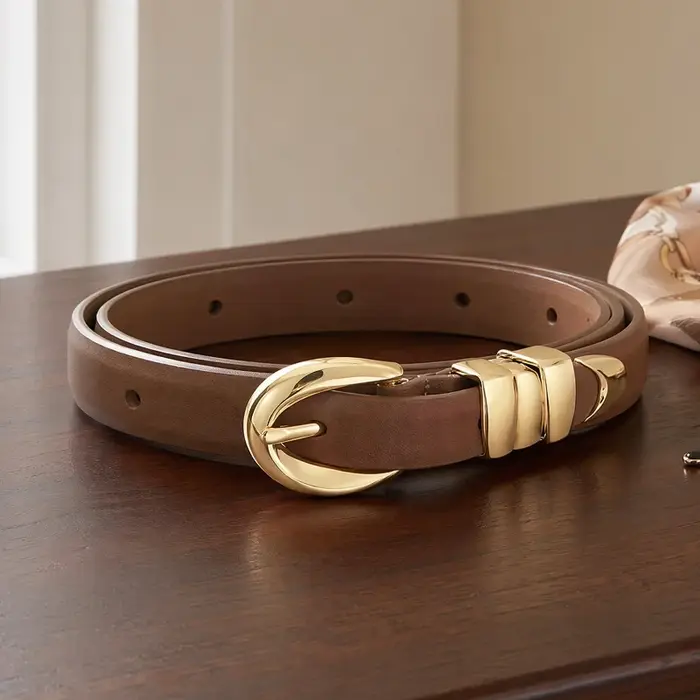 Ceinture en PU ajustée pour femme