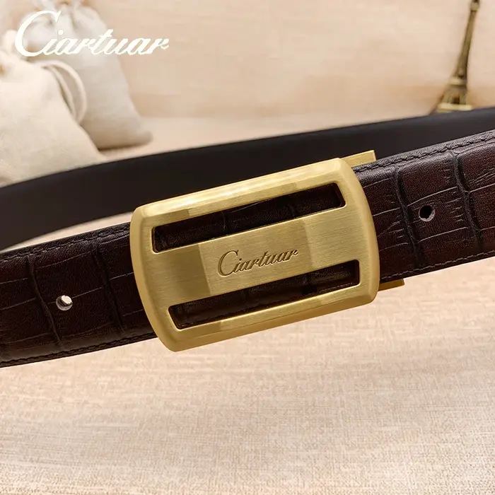 Ciartuar – ceinture en cuir véritable pour hommes, nouveau design, haute qualité, première couche, b