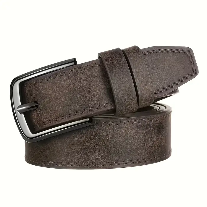 Ceinture décontractée de créateur pour hommes avec boucle à aiguille en métal