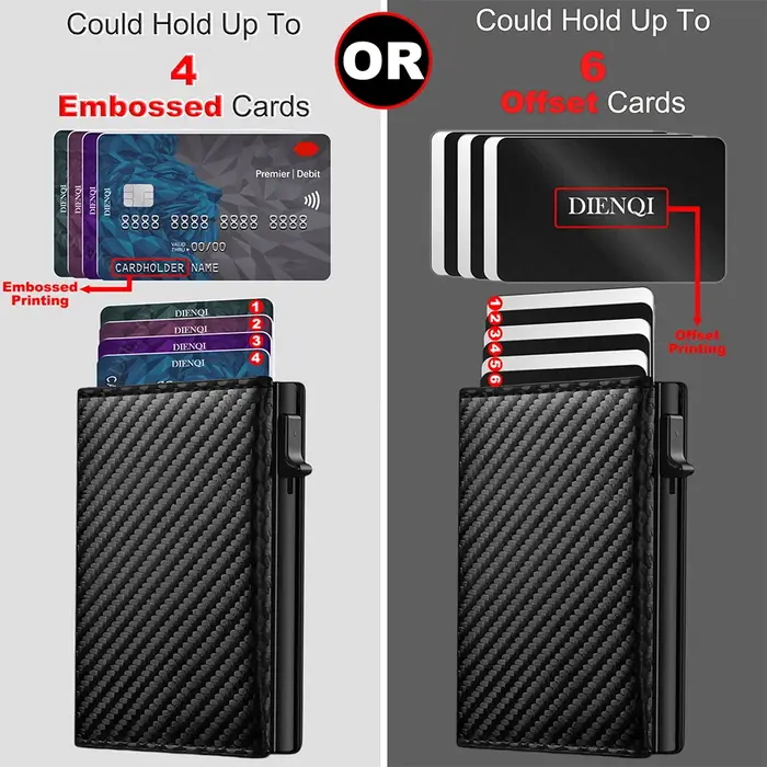 Portefeuille Rfid porte-carte de crédit de luxe