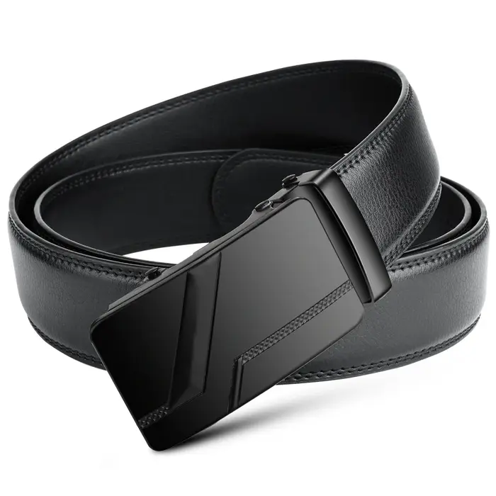 Haute qualité 105 150 140 130 160 170 cm grande taille hommes ceinture mode luxe alliage automatique boucle noir PU cuir ceintures