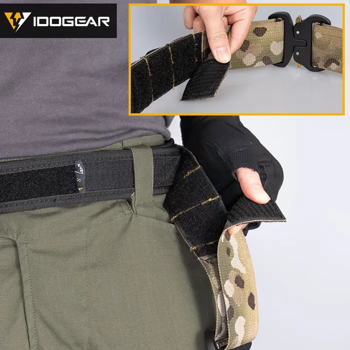 IDOGEAR tactique 2 pouces ceinture de Combat boucle à dégagement rapide MOLLE chasse Sport hommes