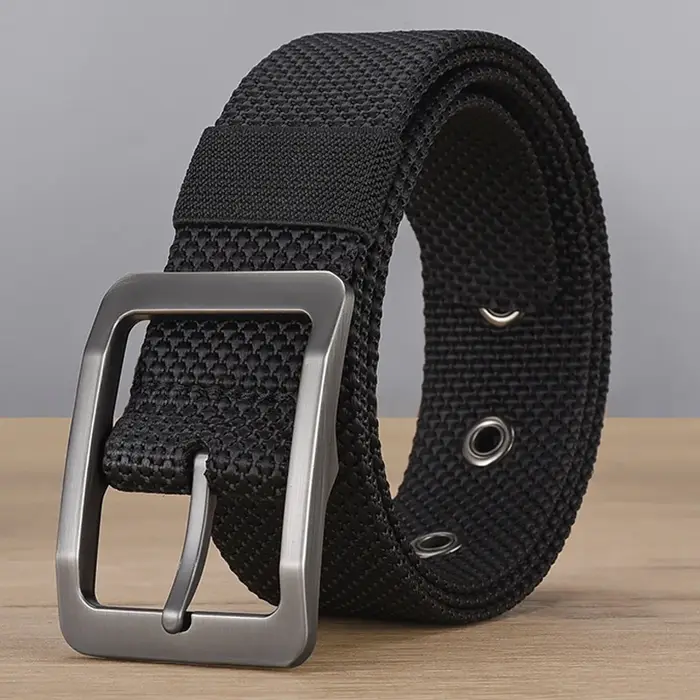 Ceinture en alliage pour hommes, boucle à aiguille, polyvalente, tendance, pour étudiants, Sports de