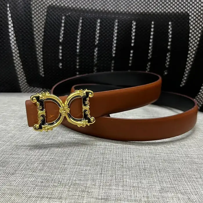 Nouvelle largeur 2.5 cm en cuir véritable femmes ceinture de luxe marque Design taille mince dame