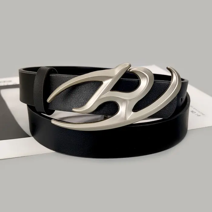 Ceinture en cuir PU noir pour femme, ceinture corset punk pour fille, jean femme, haute qualité, env