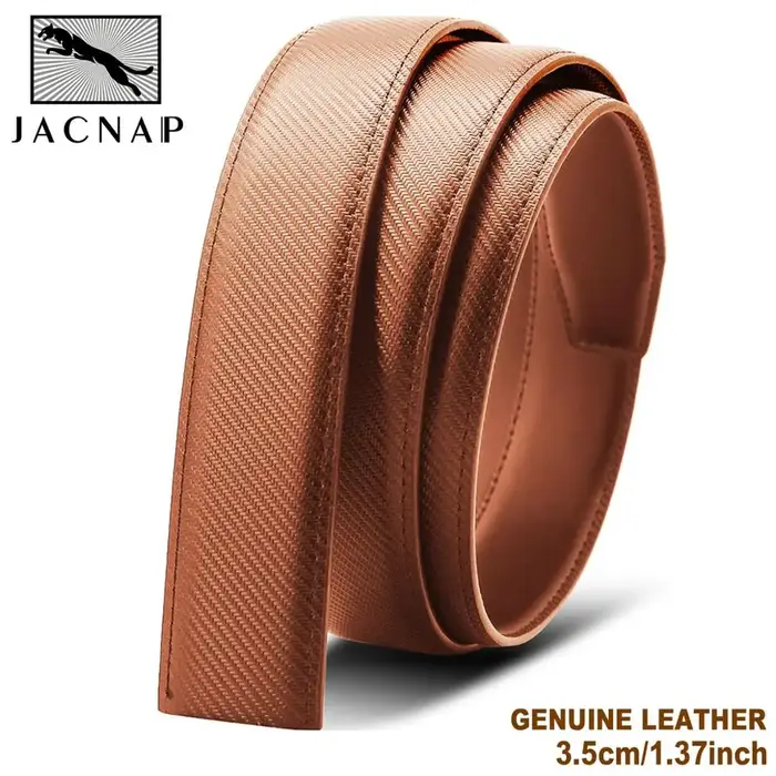 JACNAIP ceinture homme cuir sans tête boucle automatique
