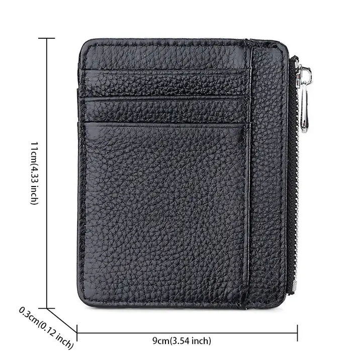 Portefeuilles fins pour hommes en cuir PU