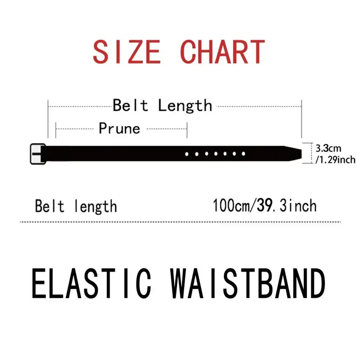 Ceinture tissée élastique pour hommes